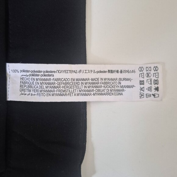 Zara high flare black pants, polyester, XS - Picture 6 of 6